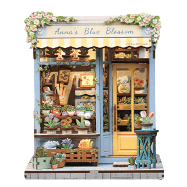 NOOK and STORY Book Nook Anna's Blue Blossom Miniature House
