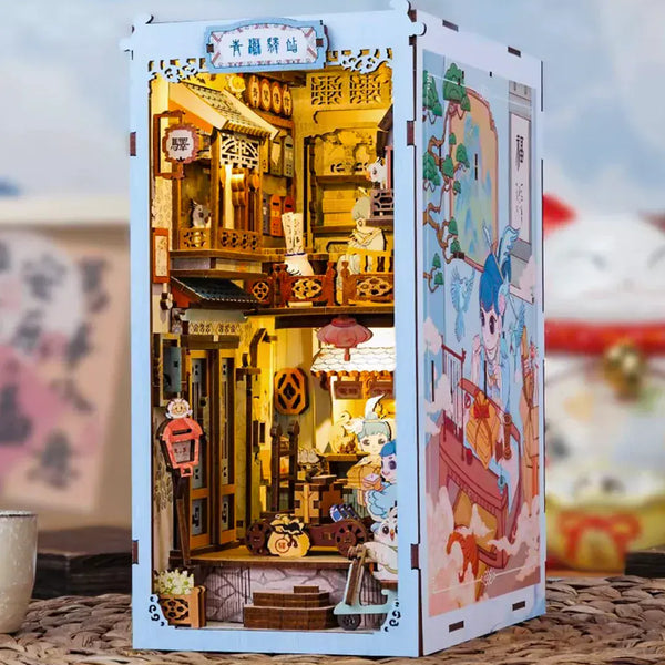 NOOK and STORY Book Nook Azure Phoenix Lodge Book Nook