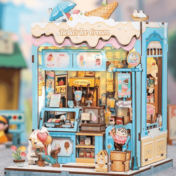 NOOK and STORY Book Nook Bella’s Ice Cream Miniature House