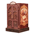 Bookshop Memories book nook DIY kit with ornate wooden design and miniature bookshelf details