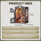 NOOK and STORY Book Nook Count Cat study Book Nook