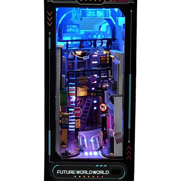 NOOK and STORY Book Nook Cyberpunk Future World Book Nook