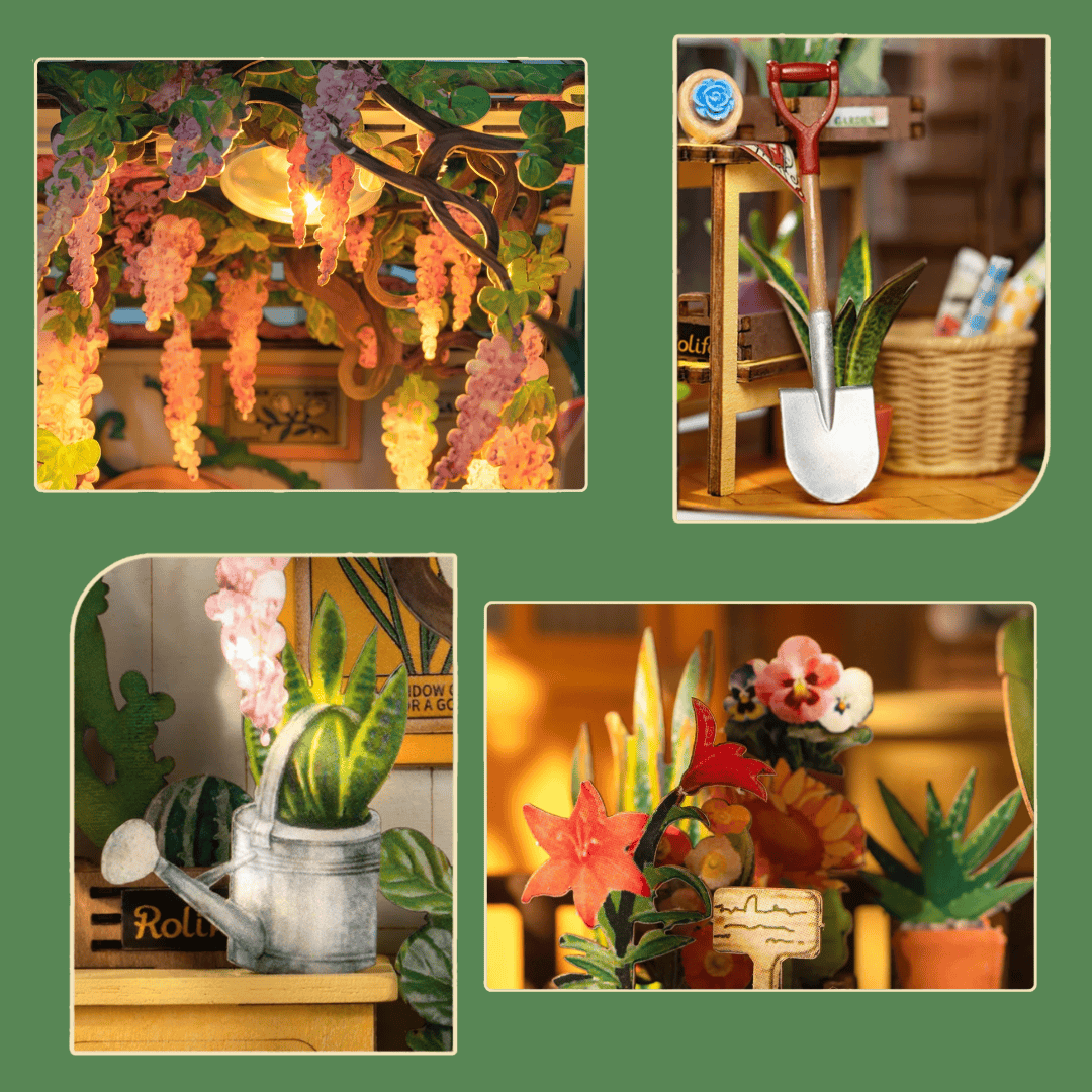 NOOK and STORY Book Nook Garden House Book Nook Kit