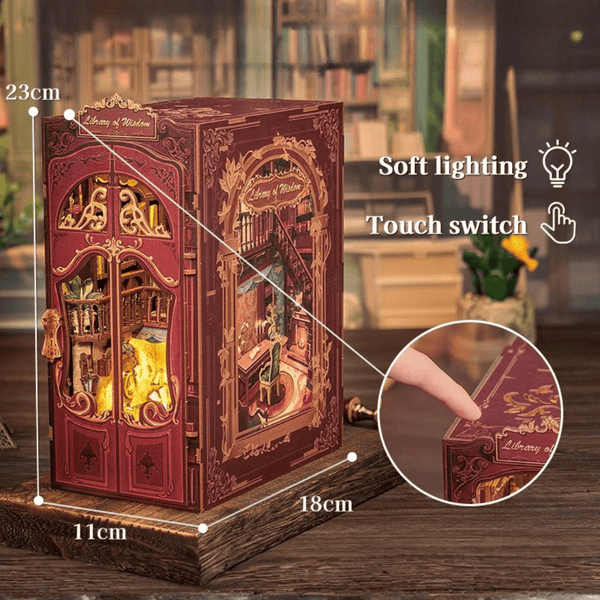 NOOK and STORY Book Nook Library of Wisdom Book Nook