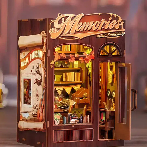 NOOK and STORY Book Nook Memories Music Bookshop Miniature House