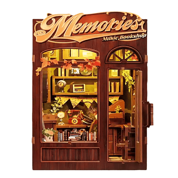 NOOK and STORY Book Nook Memories Music Bookshop Miniature House