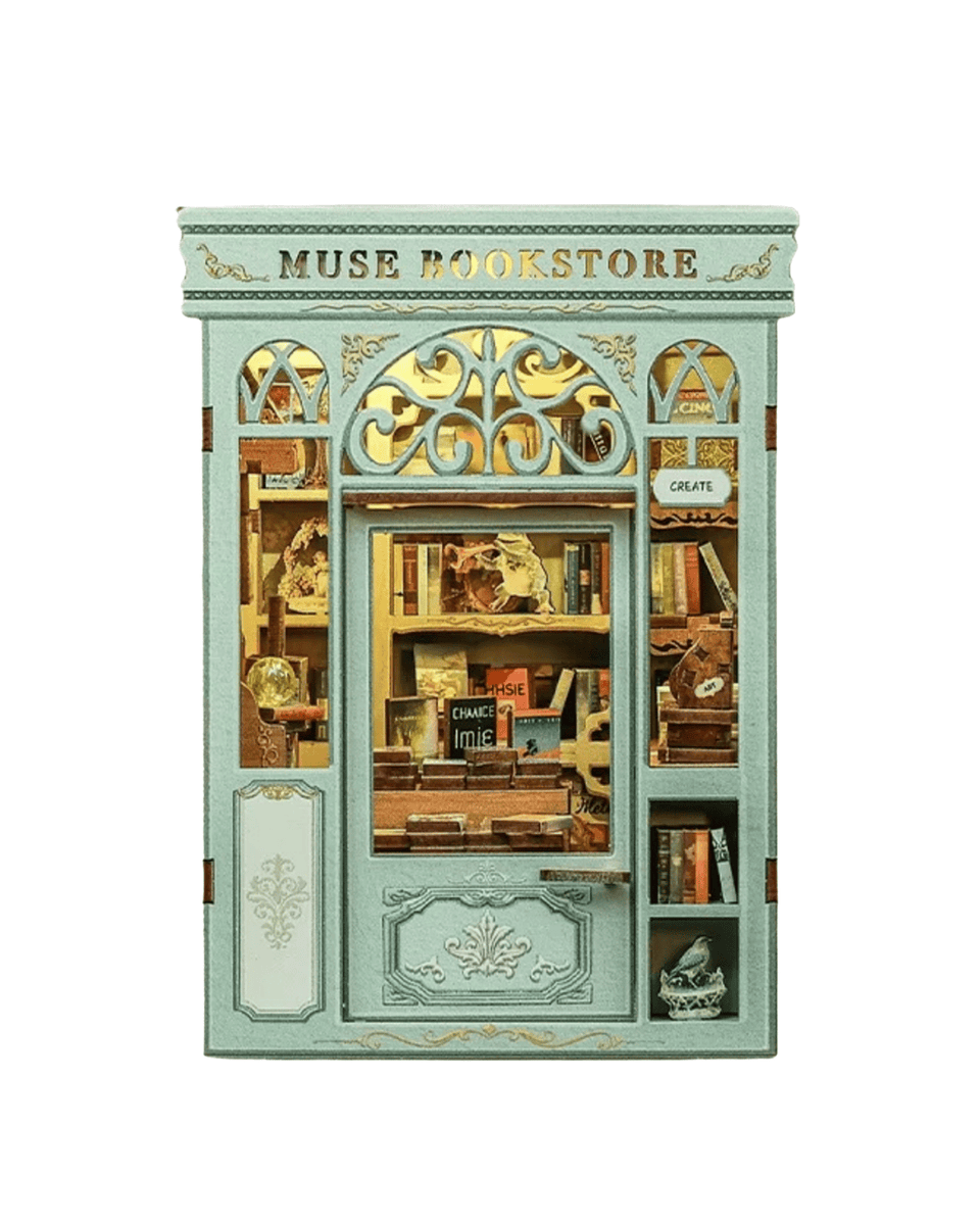 NOOK and STORY Book Nook Muse Bookstore Miniature House
