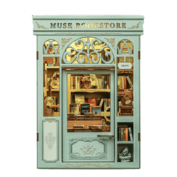 NOOK and STORY Book Nook Muse Bookstore Miniature House