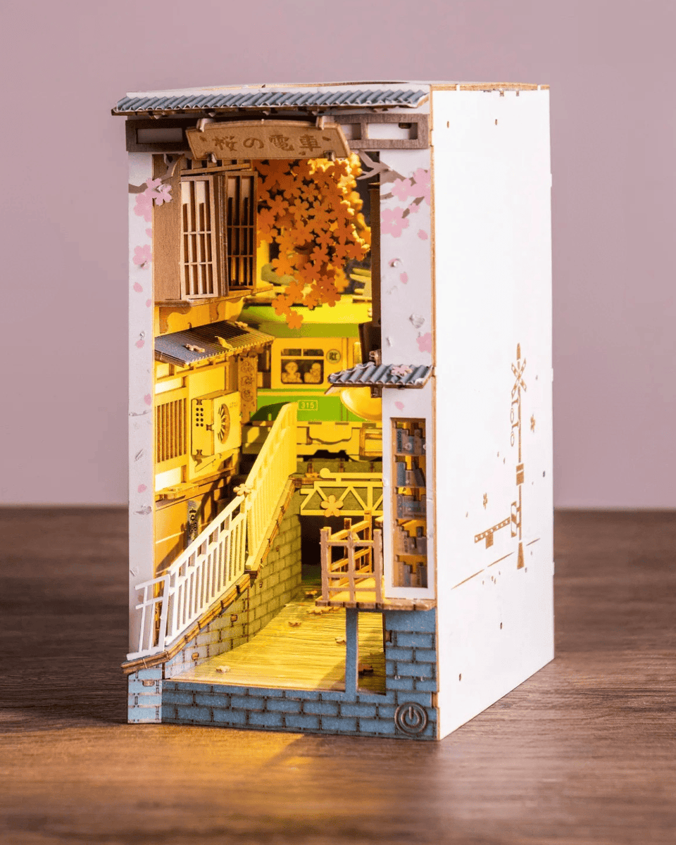 NOOK and STORY Book Nook Sakura Densya DIY Book Nook Kit
