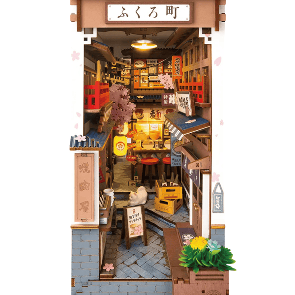 NOOK and STORY Book Nook Sakura Wine Alley DIY Book Nook Kit