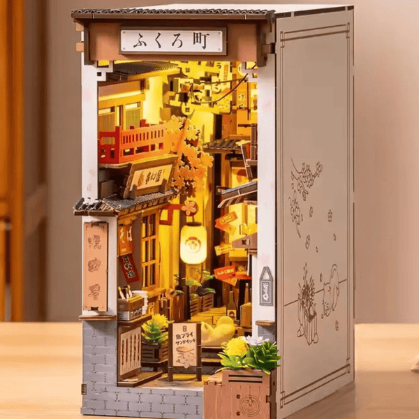 NOOK and STORY Book Nook Sakura Wine Alley DIY Book Nook Kit