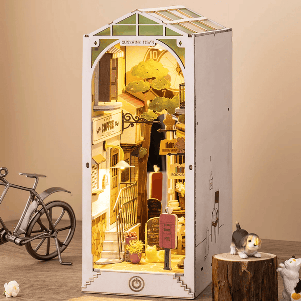 NOOK and STORY Book Nook Sunshine Town DIY Wooden Book Nook