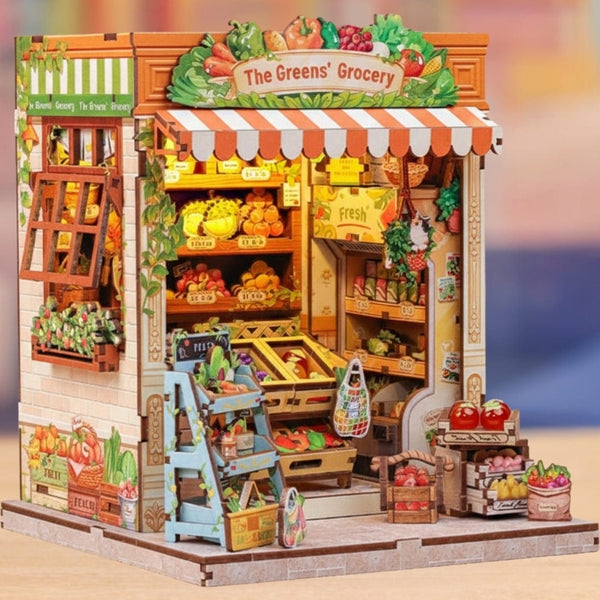 NOOK and STORY Book Nook The Greens’ Grocery Miniature House