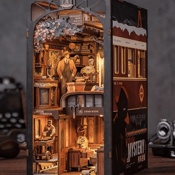 NOOK and STORY Book Nook Train Mystery Book Nook