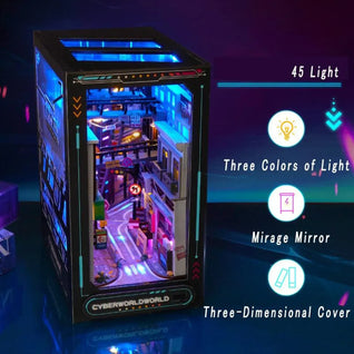 Cyberpunk Future World Book Nook