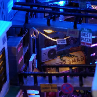 Cyberpunk Future World Book Nook