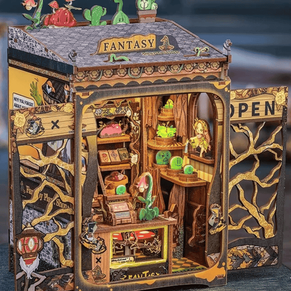 NOOK and STORY Fantasy Plant Shop Book Nook