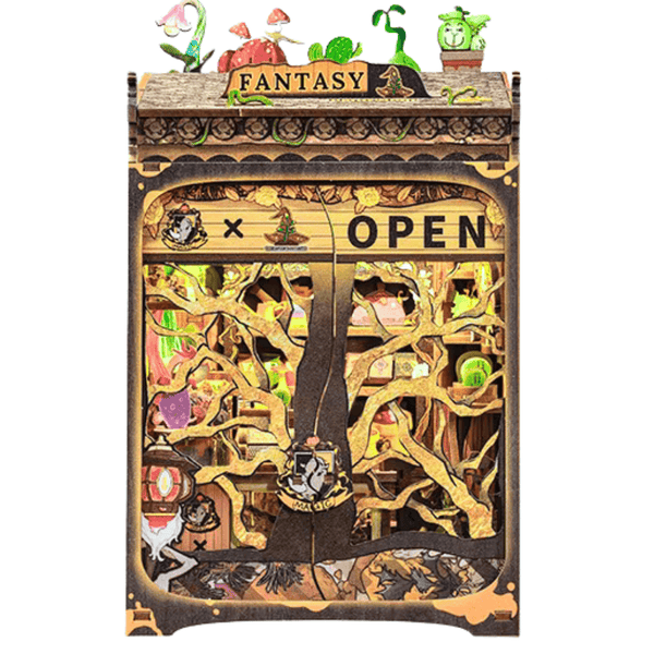 NOOK and STORY Fantasy Plant Shop Book Nook